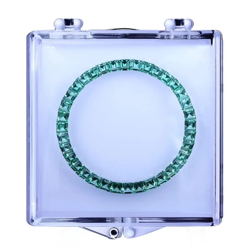 RUIF-Pedras preciosas Nano verdes para fazer moldura de relógio, pedra solta, safiras criadas, Moissanite, 40mm, venda quente, 36Pcs Set, 2024