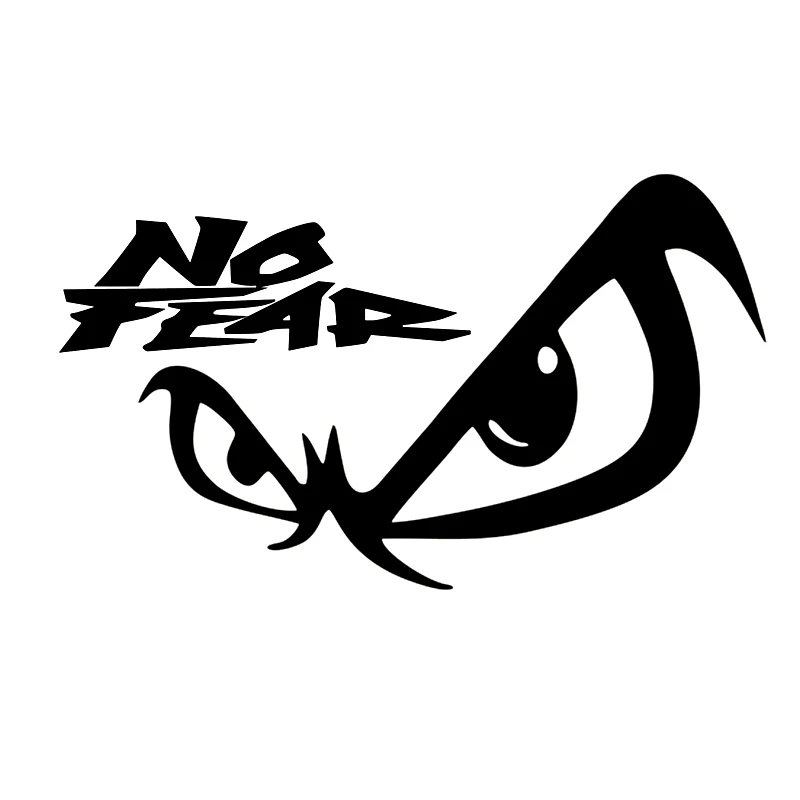 

Виниловая наклейка без страха, автомобильная наклейка, водонепроницаемый декор для автогрузовика на бампере, заднее окно, выберите размер