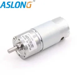 aslong JGB37-550 high torque Micro DC Gear Motor 12v dc motor 37mm metal reducer micro engine speed-down box smart curtain motor