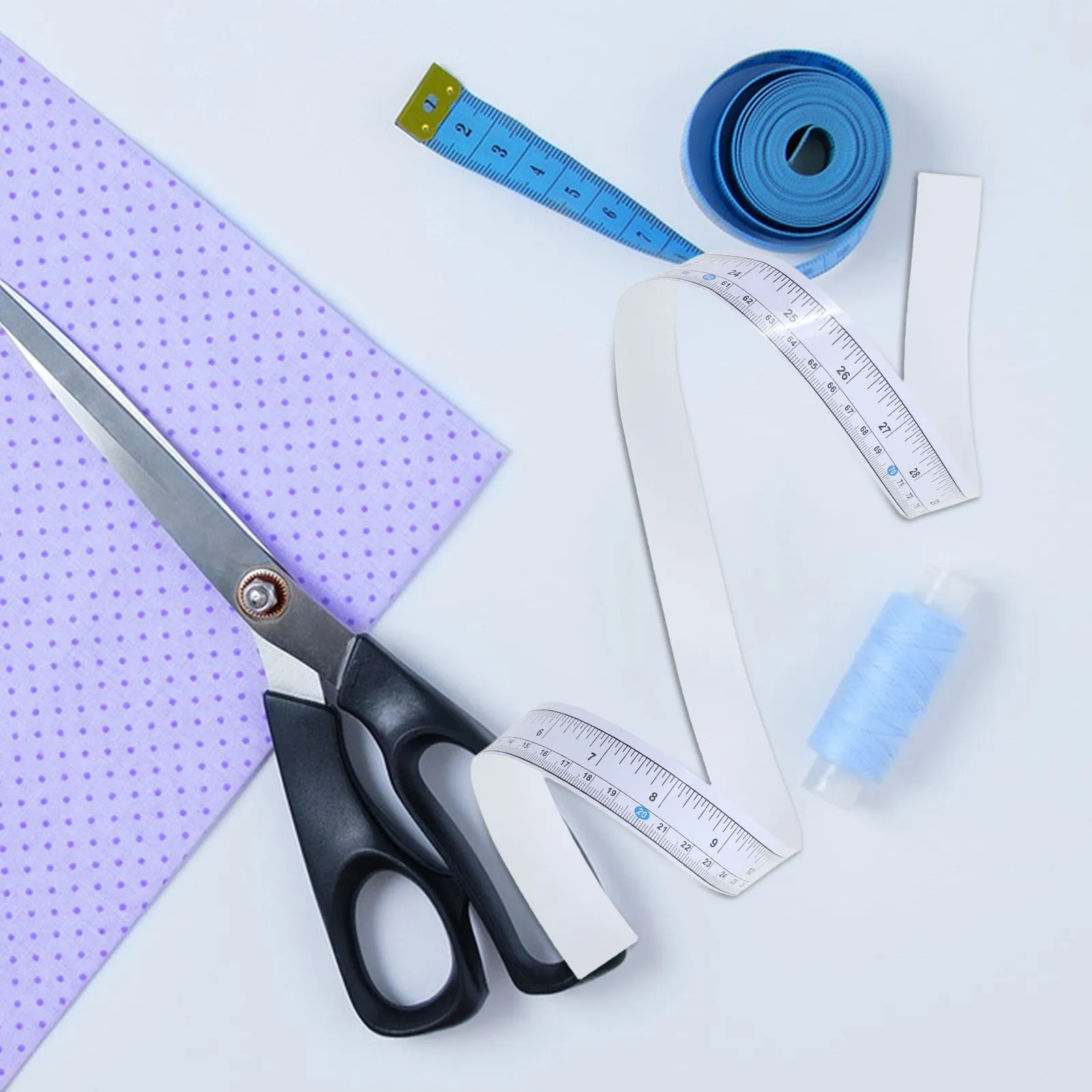 10Pcs Flexible Adhesive Measuring Tape Ruler for Sewing Machine Tables Scale Ruler Tape Peel Stick Workbench Drafting Table view 5