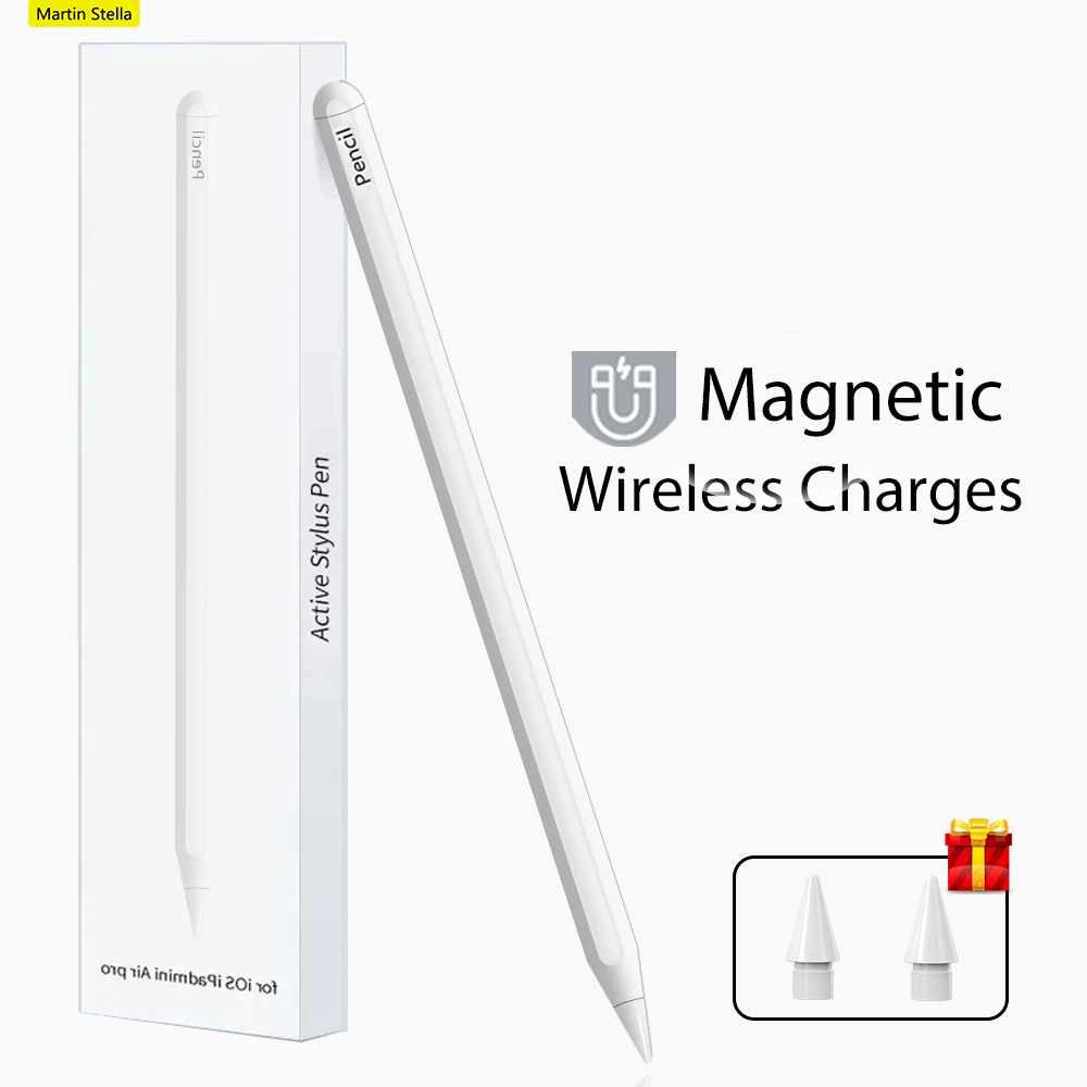 Magnetic Wireless Charges Stylus Pen For iPad Pencil 2nd Generation iPad Pro 11 12.9 Air 4 5 Mini 6 with Palm Rejection