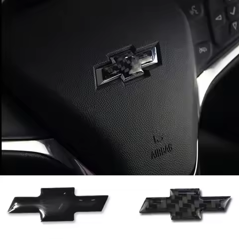 Epoxy Car Steering Wheel Center Stickers for Chevrolet Cruze Spark Aveo Sail Orlando Sonic Orlando Silverado Cobalt Malibu Trax