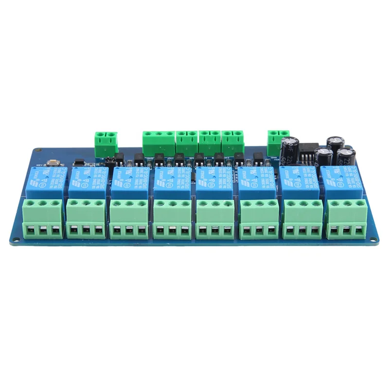 ABKN-Modbus-Rtu 8 Channel Relay Module Modbus RTU 8 Switch Input RS485 Communication TTL Durable