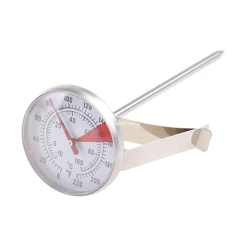 Stainless Steel Thermometer Cooking Oven BBQ Milk Food Meat Probe Gauge 100°C Dropship