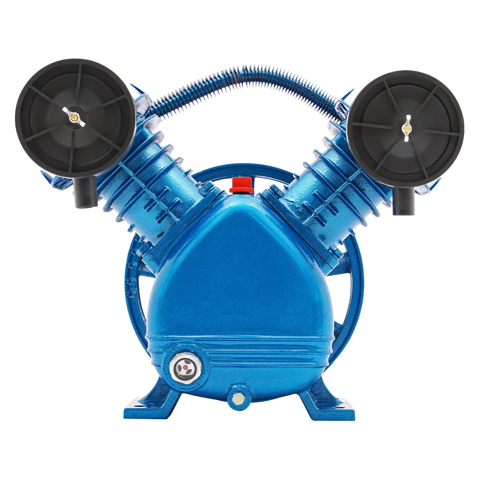

Cast Iron Twin Cylinder Air Compressor Pump Head 115psi 3hp Air Compressor Pump Head with Low Noise for Textile Health Factory