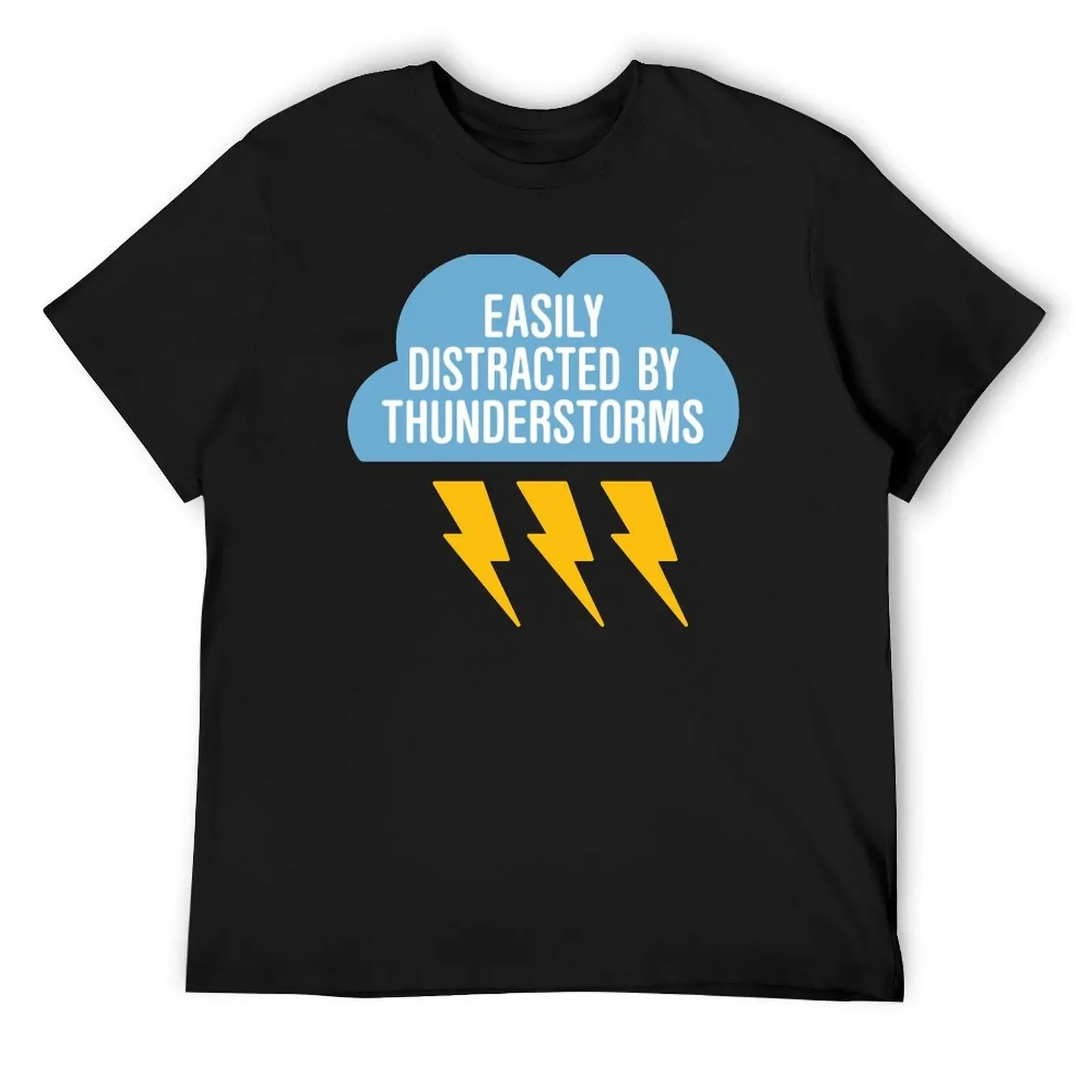 Meteorology Distracted By Thunderstorms T-Shirt plain anime stuff men clothes