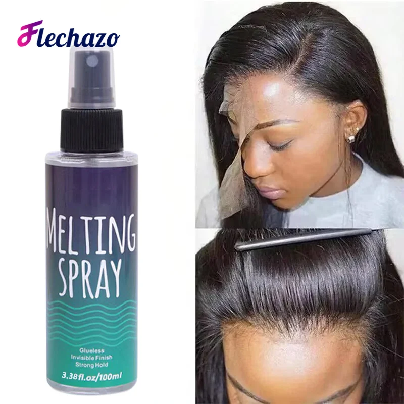 100ML Lace Melting and Holding Spray Glue-Less Hair Adhesive for Wigs, Strong Natural Finishing Hold with Control