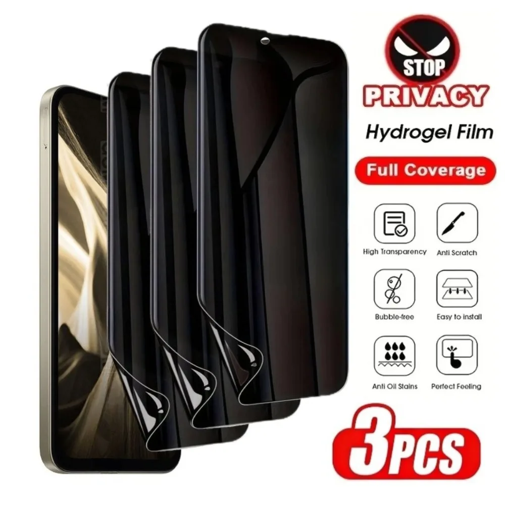 3 Stück Anti-Spy Hydrogel-Folie für Xiaomi Poco X8 Pro Max X7 X6 X5 Pro Displayschutzfolie für Poco F8 F7 Ultra F8 F7 F6 F5 Pro Film