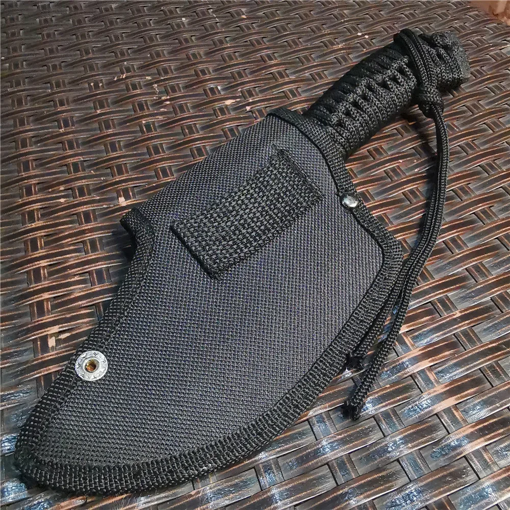 Ao ar livre portátil edc multifuncional de alta dureza aço carbono tático machado curto acampamento carro ferramenta sobrevivência emergência