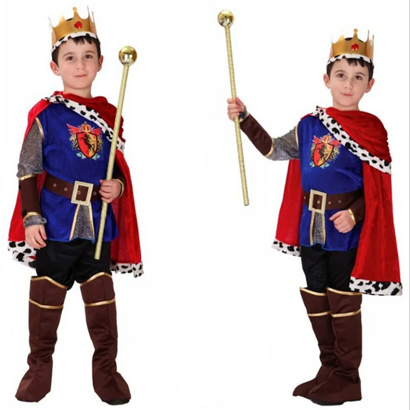 Cartoon Arab Prince Cosplay King Suit Costume Halloween per Boy Castle Carnival Party Cartoon prince