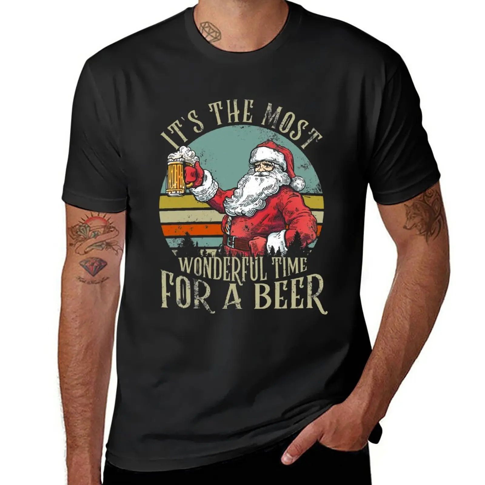 

It's the Most Wonderful Time For a Beer - Beer Lovers T-Shirt black t shirt men graphic t shirts