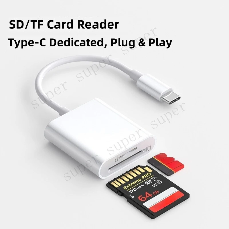 S++ Type C to SD/TF memory Card Reader Adapter For Android OTG i15 above phone