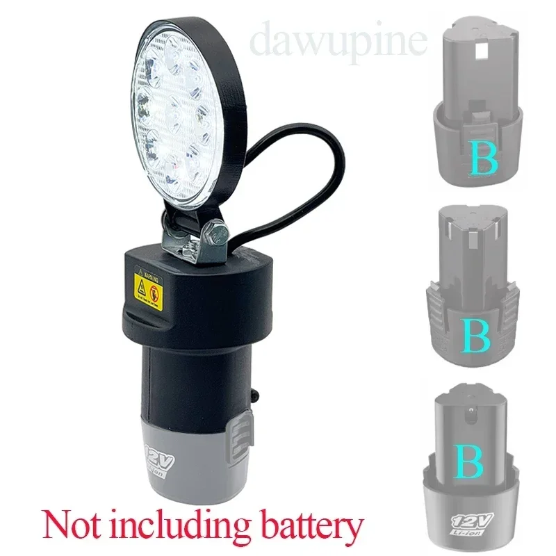 

Li-ion Battery Case Working Lamp Box Spotlight Lantern Flashlig For Lomvum DeYun ZhiPu FuGe for KoMax GCRAFT 12V Lithium Battery