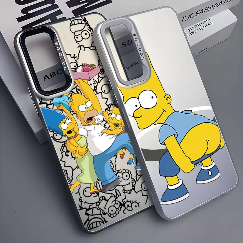 Funda de teléfono para Oppo A16s A54s A57 A58 A60 A74 A78 A95 Find X3 Lite Reno 5 6 Lite 8T 10 11 12 Los Simpson