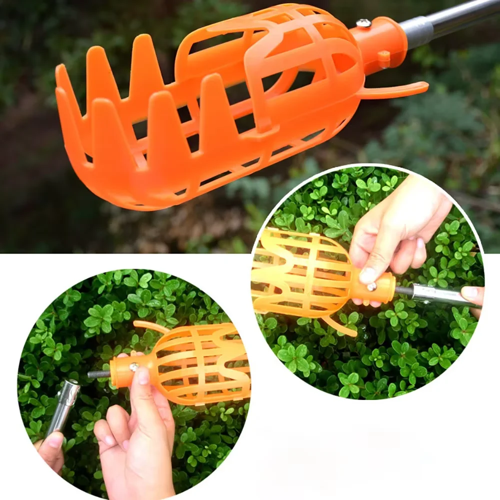 Plastic Fruit Picker Catcher Garden Tool for Apple Pear Peach - Handheld Picking Tool without Pole for Easy Fruit Harvesting