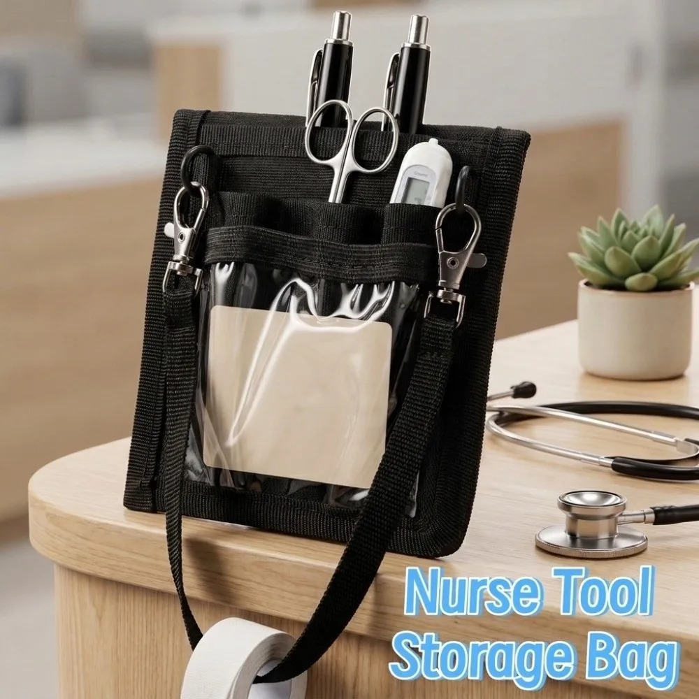 Multi Pocket Nurse Tool Storage Bag Large Capacity Wear-resistant Nurse Wearable Tool Bag Portable Multifunctional
