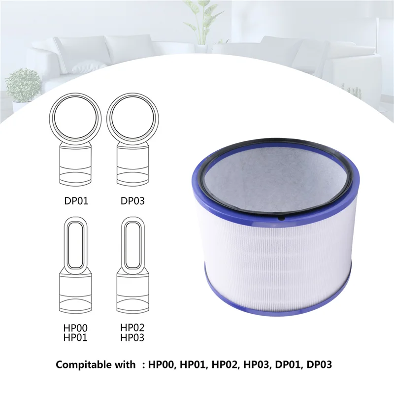 Сменный HEPA-фильтр ABUD-2 для Dyson Pure Hot + Cool Link HP00 HP01 HP02 HP03 DP01 HEPA-фильтр для очистителя воздуха