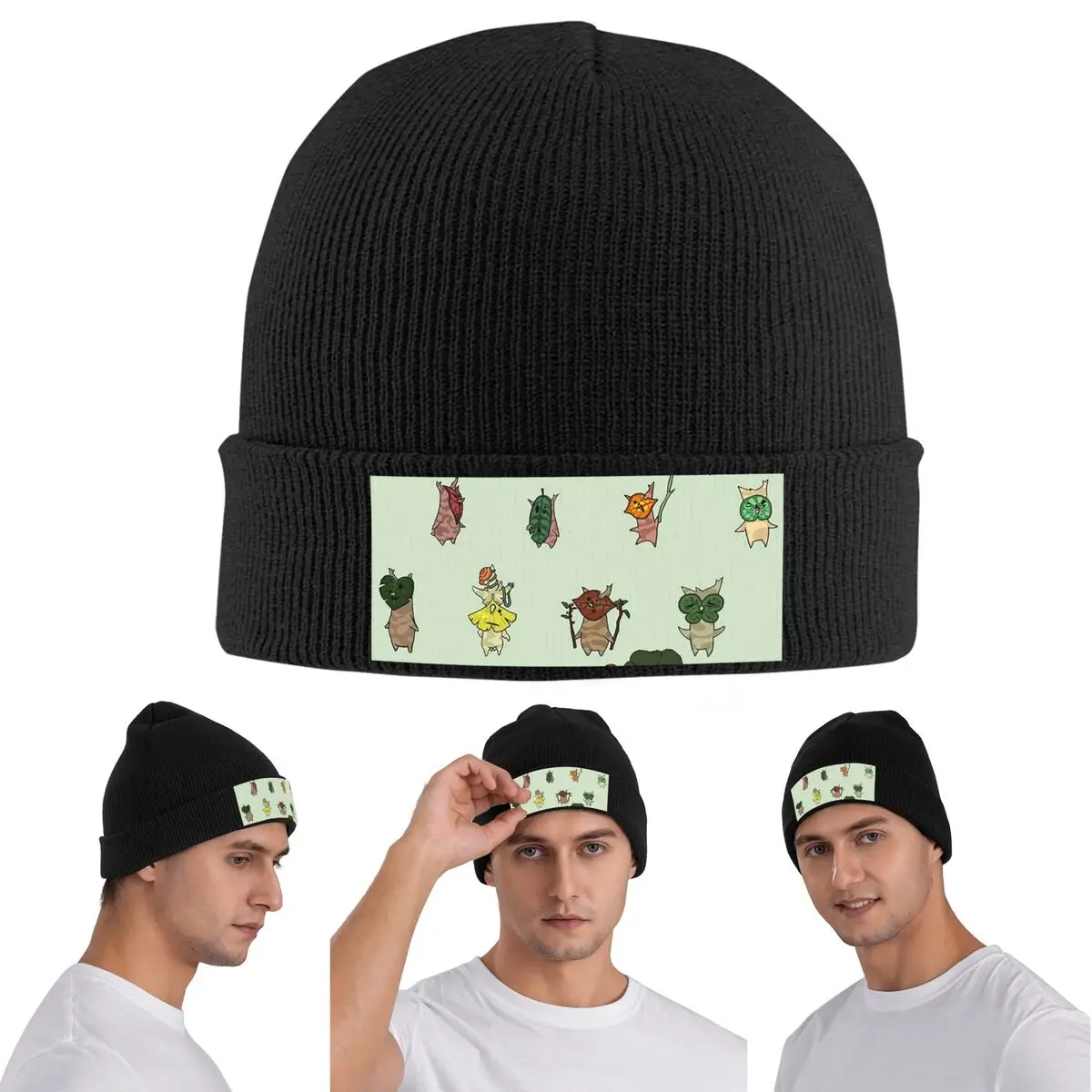 

Теплая вязаная шапка Korok 1, зимняя вязаная шапка Skullies, шапки в стиле хип-хоп для унисекс