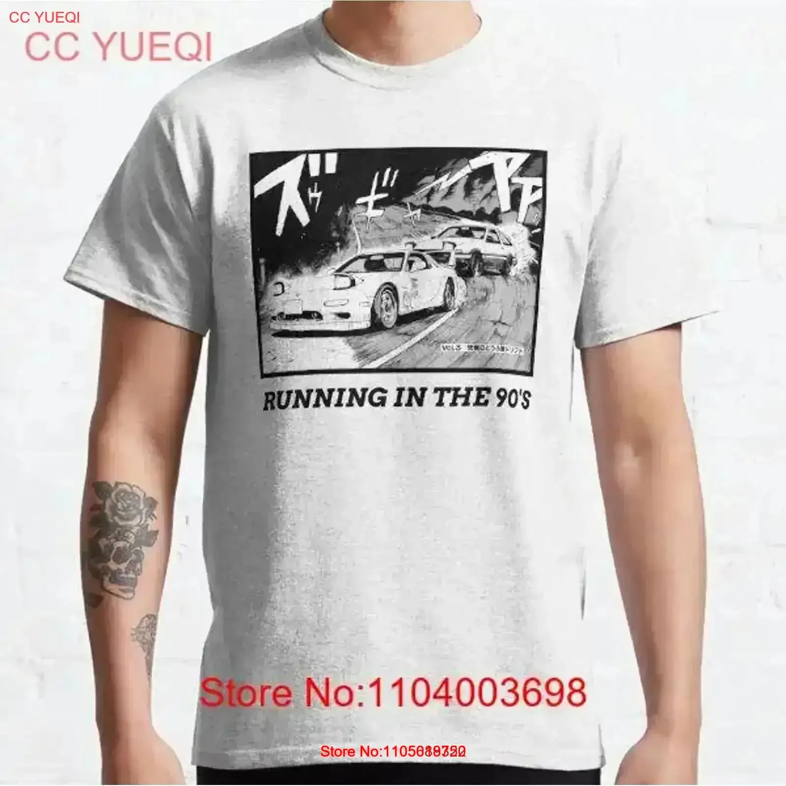 Best Buy Initial D Manga Running In The 90's AE86 vs RX7 T Shirt USA S 5XL vintage Washed fashion designer clothes Comfortable