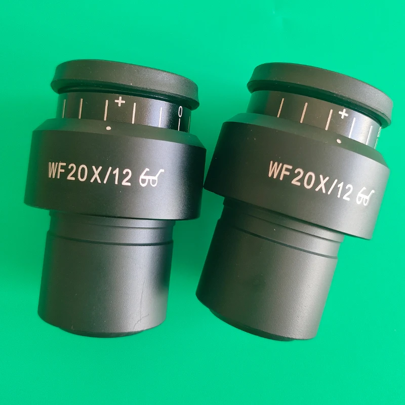 1PCS 2PCS Adjustable WF20X WF20X/12MM Wide Field Eyepiece For Binocular Trinocular Stereo Microscope 30MM Installation Interface