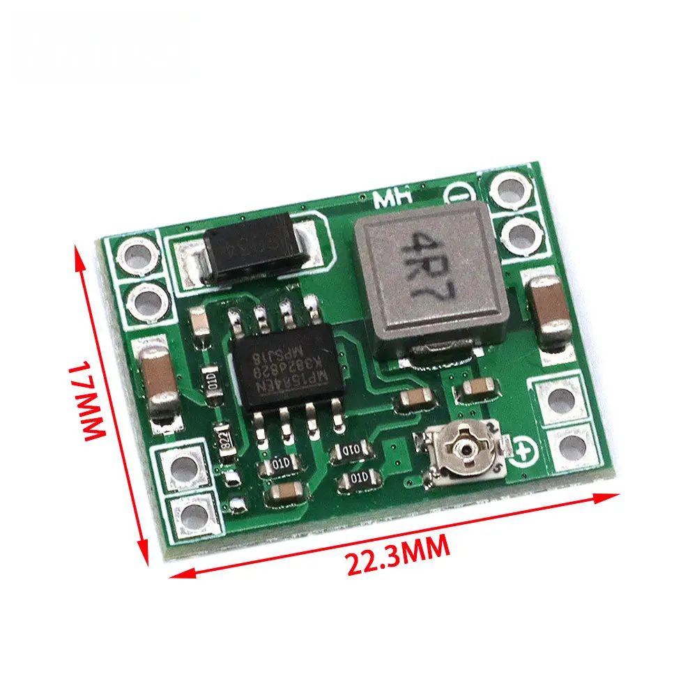 Dc-Dc 3a Step-Down Power Module MP1584EN Adjustable Step-Down Converter Step-Down Output Module Arduino Replaces Lm2596