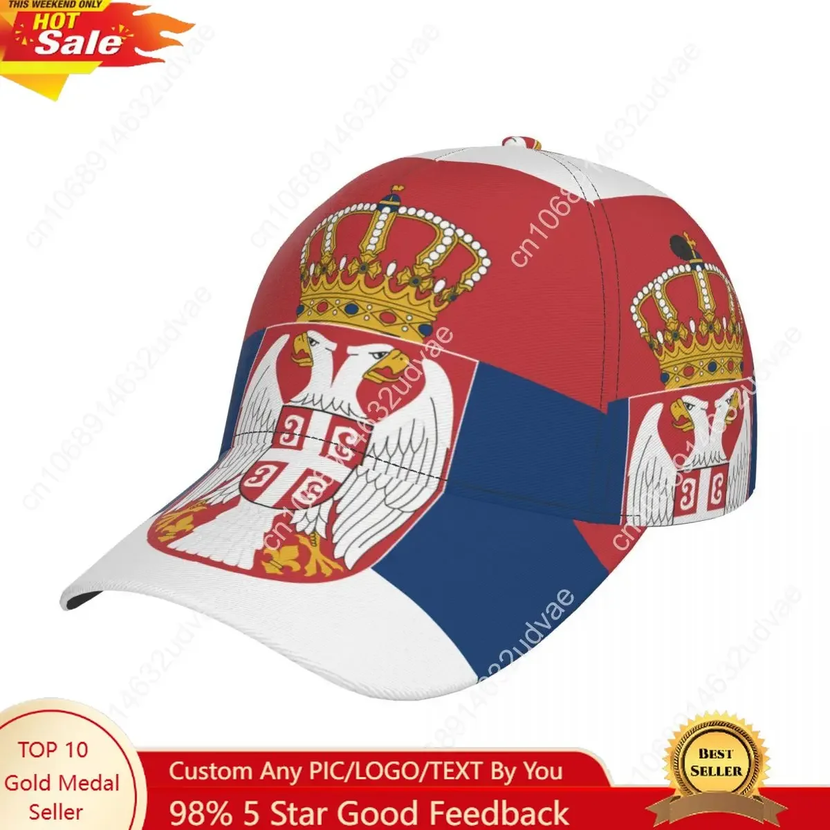 

Flag Of Serbia Outdoor Sport Caps Baseball Hat Men Women Visor Cap Baseball Cap Street Hip Hop Caps