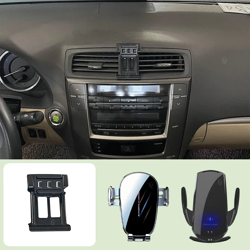 

Car Mobile Phone Holder For Lexus IS 2006-2011 Car Special Bracket Base Mobile Support Wireless Charging Bracket Accessories