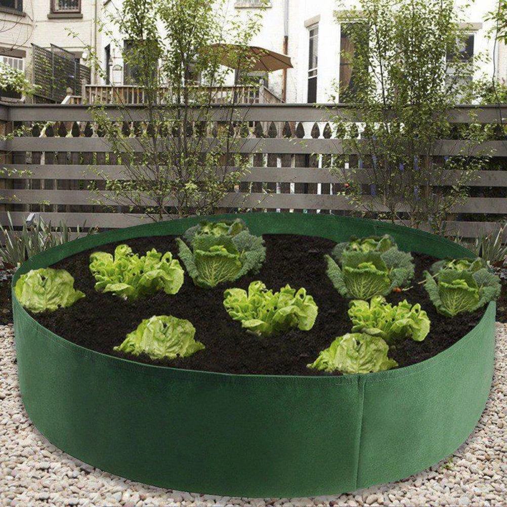 

2Pcs Planting Bags Fabric Planters Thickened Pouch Moveable Container Garden Pot Nursery Seedling Reusable Durable Outdoor