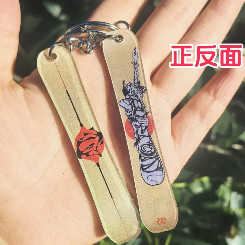 Creative Acrylic Snowboard Keychain Pendant