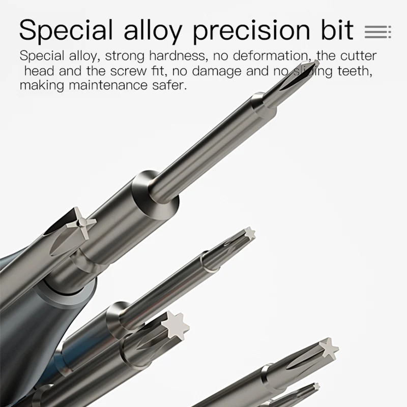 MaAnt MY-903 Precision Screwdriver Set High Hardness Strong Magnetic Android Phone Disassembly Tools S2 Alloy Screwdrivers