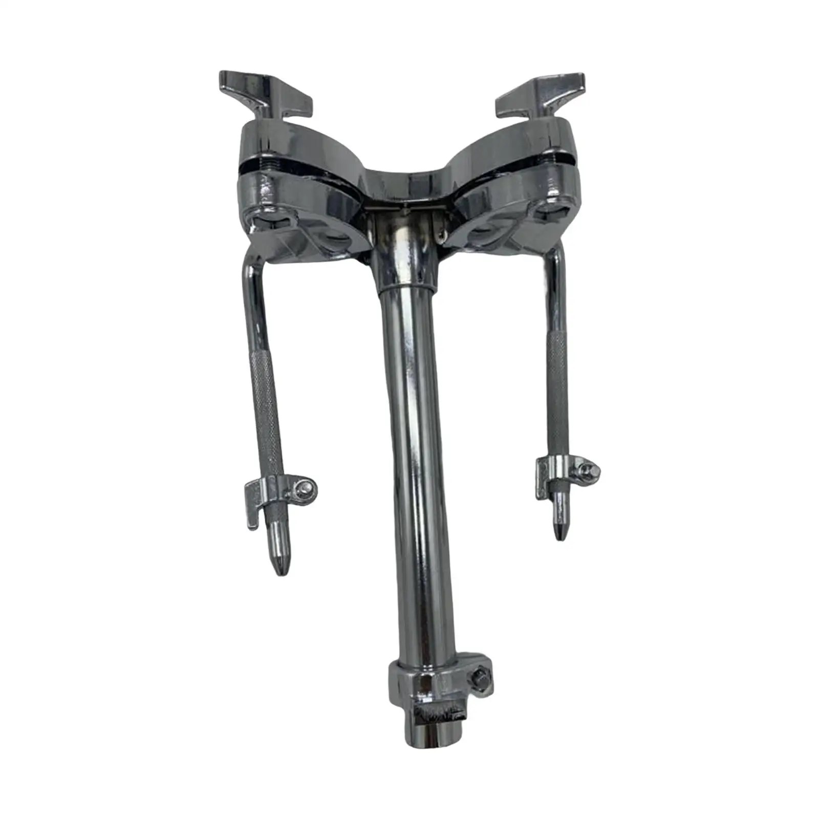 Double Tom Holder Metal Drum Parts Instrument Replaces Parts Sturdy Tom Arm Mount Support for Bass Drum Set Tom Drum Spare Part