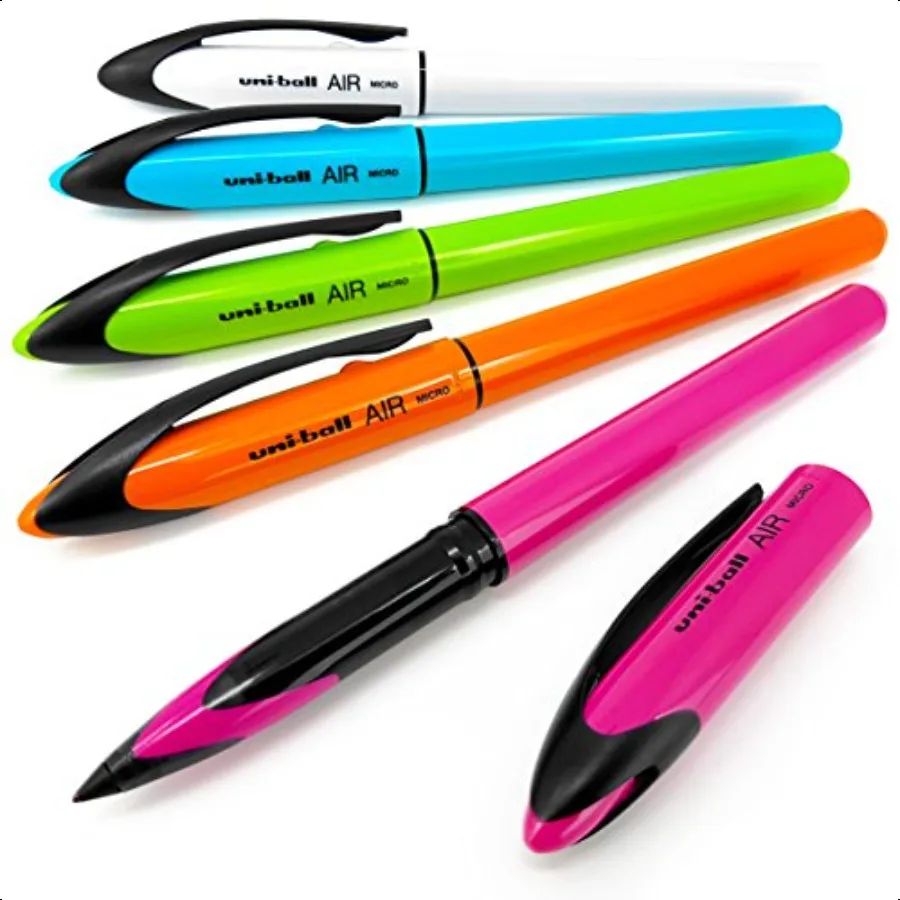 

UniBall 0.5mm Fine Rollerball Blue Ink Assorted Barrels 5 Pack