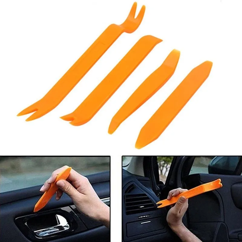 4/1pcs Car Door Clip Car Disassembly Tools Set DVD Stereo Refit Kits Interior Plastic Trim Panel Dashboard Removal Tool