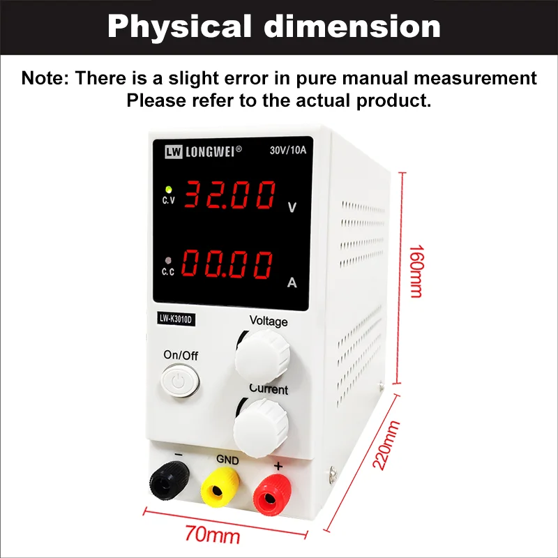 Longwei LW-K3010D 4LED Adjustable DC Power Supply 30V 10A