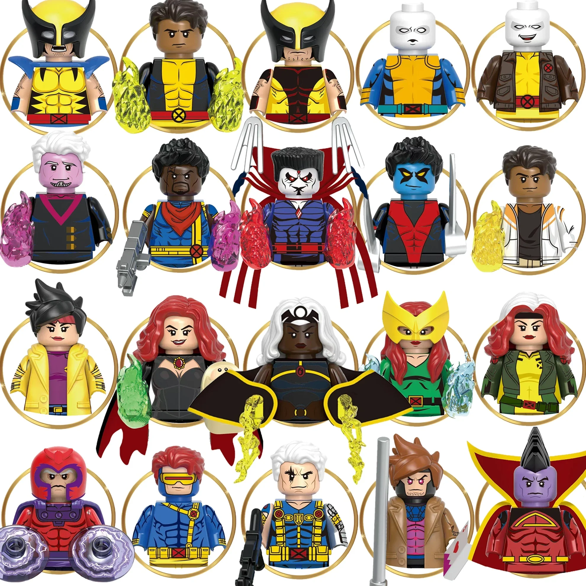 

Hot brick toy Marvel X-Men series Wolverine Magneto children adult toy mini animated character building blocks