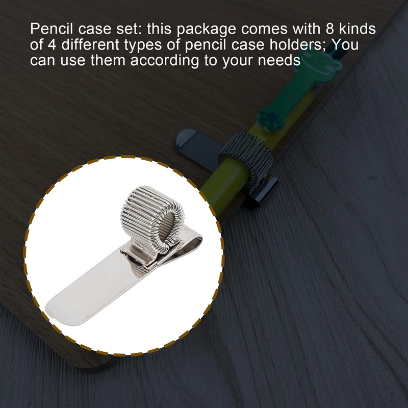 Imagem -04 - Stainless Pen Holder Clip para Notebook e Prancheta Silver Fits All Pen Tamanho Pack Tamanho Novo