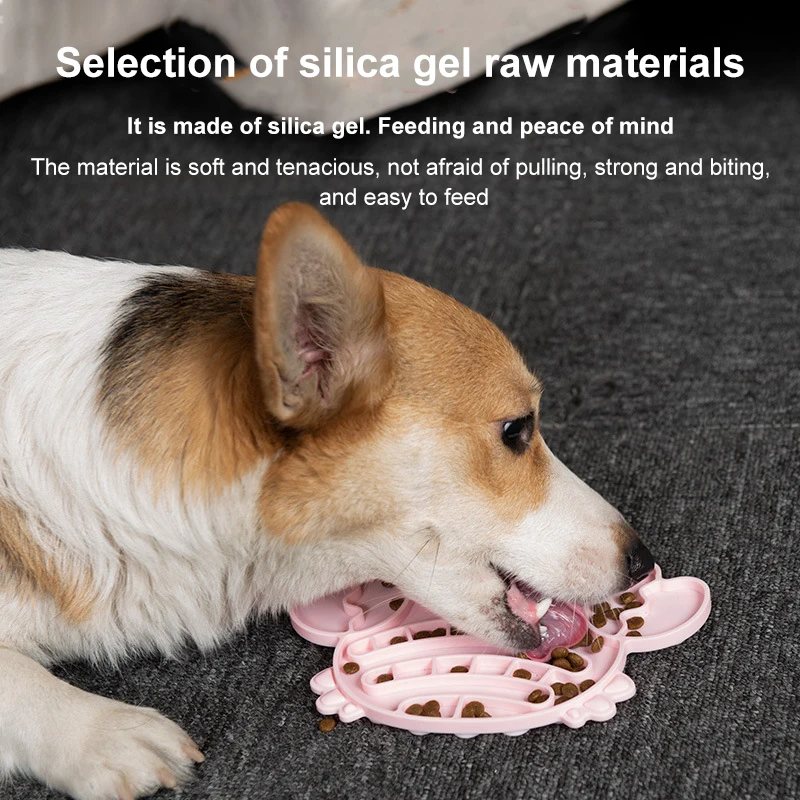 Slow Feed Bowl Keeps Pets Mentally Stimulated Promotes Healthy Digestion Suction Cup Base Customer Favorite Dog Silicone