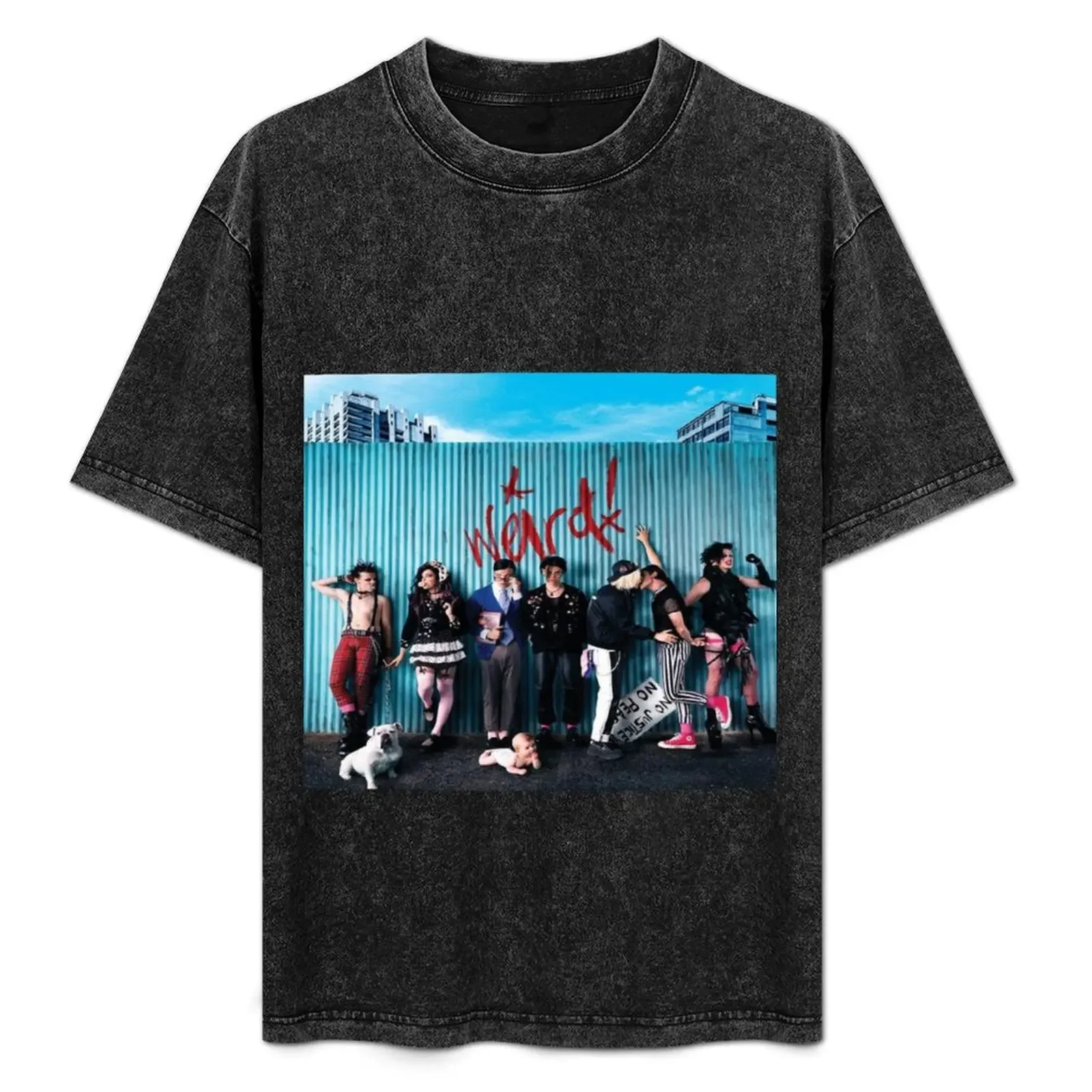

weird! yungblud album cover T-Shirt luxury t-shirt anime stuff cotton graphic tees oversized t shirts for men