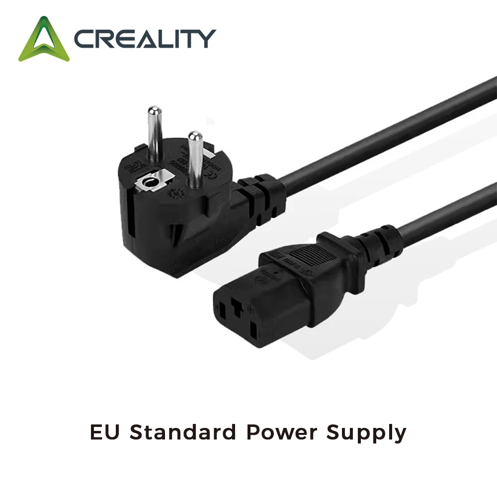 Creality Power Cable for 3D Printer European Standard Power Supply Powercord 3D Printer Accessories