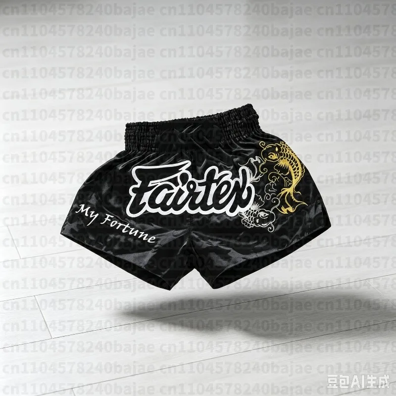 Thai Boxing Shorts for Adult Men and Women Kid- Boxing Training and Muay Thai Fighting Exercise Shorts