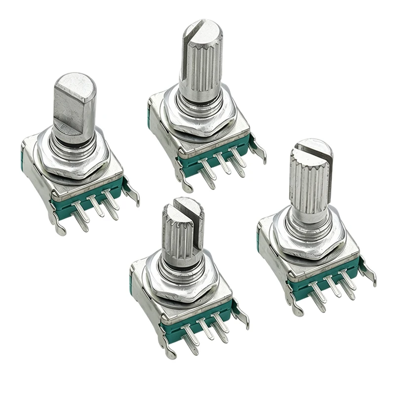 5PCS EC11 Rotary Encoder 5‑Pins Rotary Code Switch With Push Button 15mm / 20mm Half‑shaft Plum‑shaft