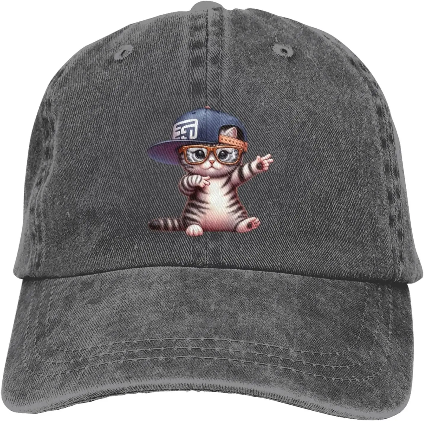 

Dabbing Cats Funny Baseball Cap Golf Dad Hat Adjustable Original Classic Low Profile Cotton Hat Men Women