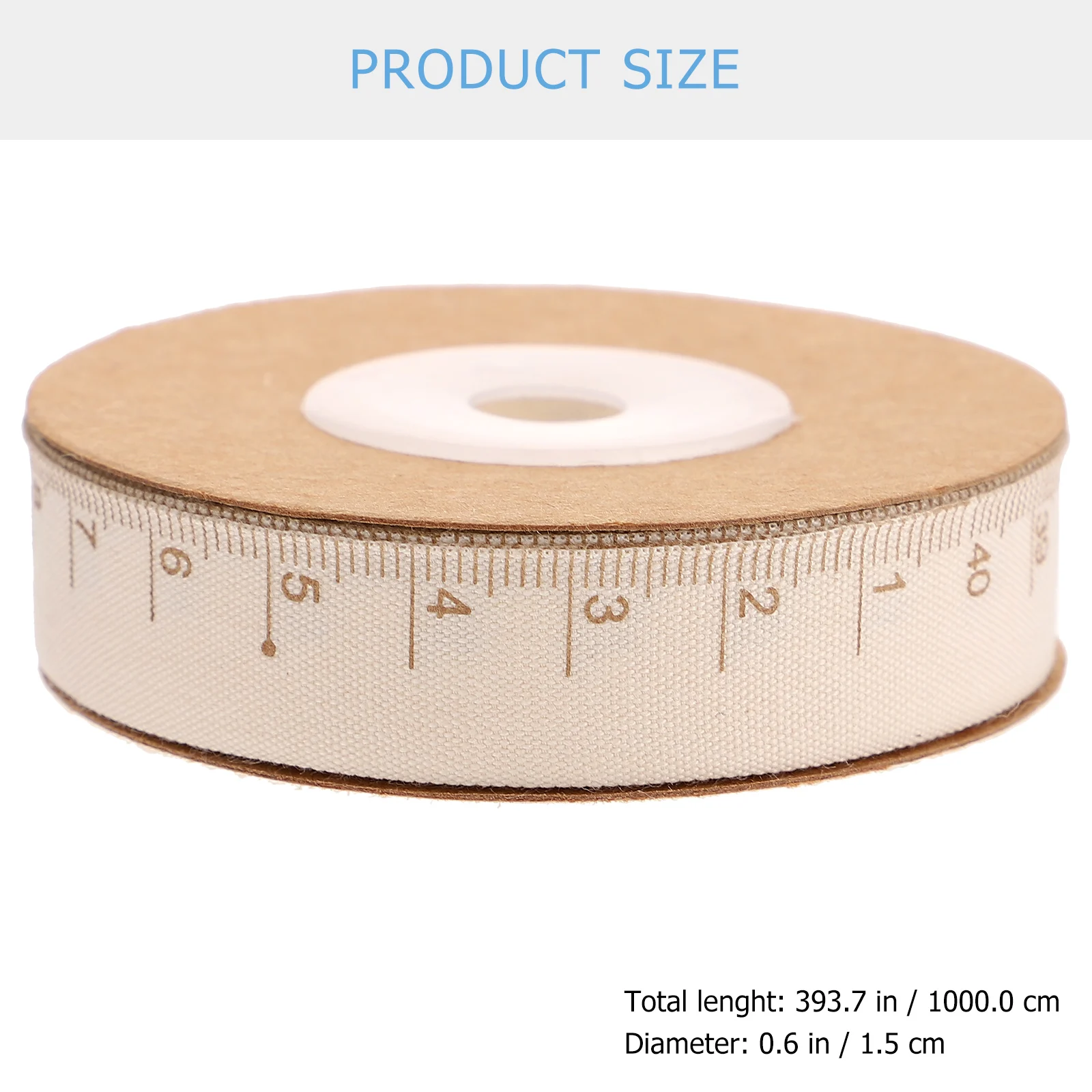 

Cotton Webbing Ruler DIY Ribbons Decoration Household Wrapping Scale Pattern Decorative Natural Stripes