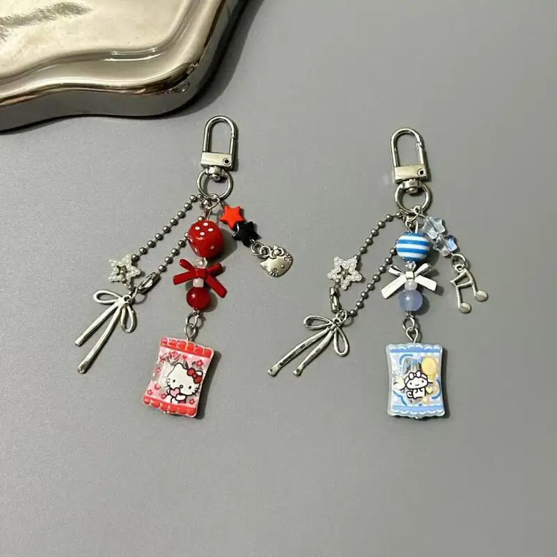 

Kawaii Hello Kitty Cinnamoroll брелок креативный мультяшный периферийный рюкзак кулон украшение для мобильного телефона подарок на день рождения для девочки