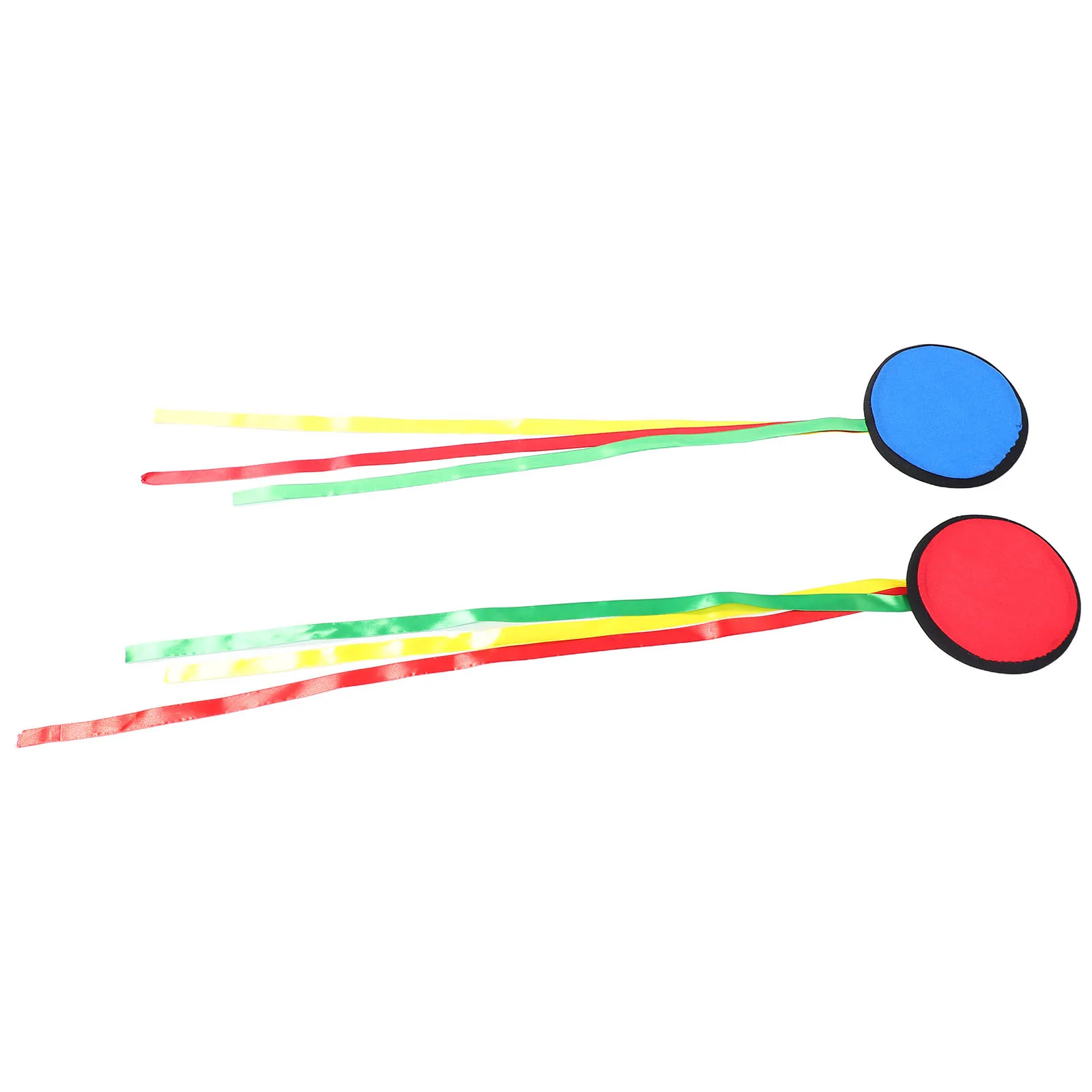 2 قطعة قرص طائر إسفنجي تصميم شريطي ملون آمن ناعم للأطفال في الهواء الطلق رياضي رمي اصطياد الشاطئ #5