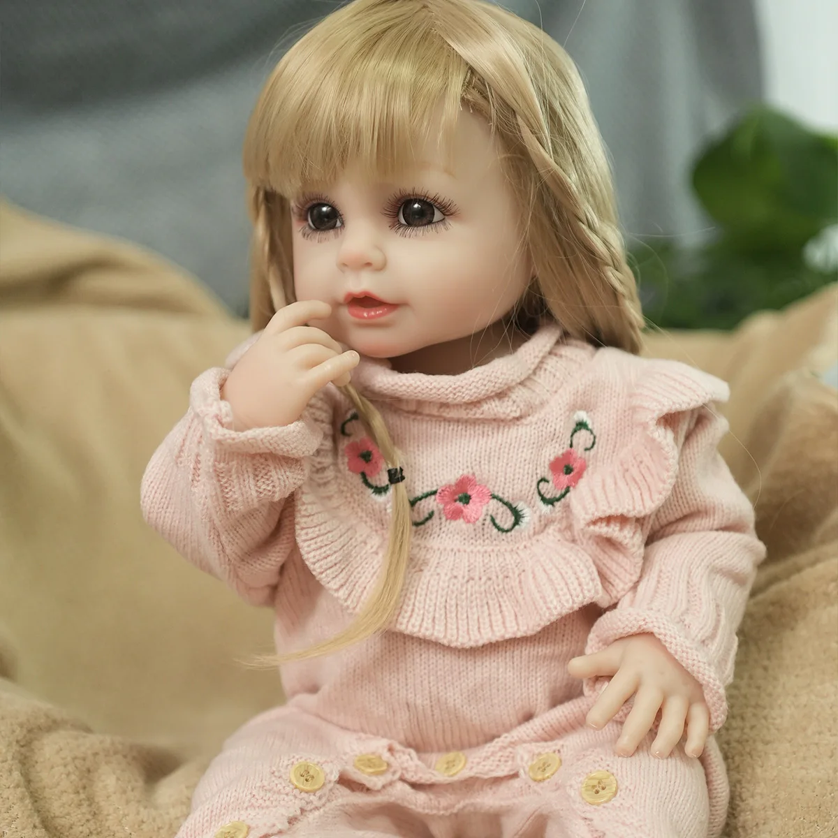 

Кукла JOYORA 55 см, модная реалистичная кукла-реборн, полностью раскрашенная, высококачественная кукла ручной работы, мягкая виниловая кукла, подарок на день рождения