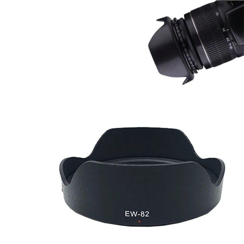 1 PCS EW-82 Camera Bayonet Petal Lens Hood Reversible Set Parts Accessories For Canon EF 16-35Mm F/4L Is USM Lens SLR Hood