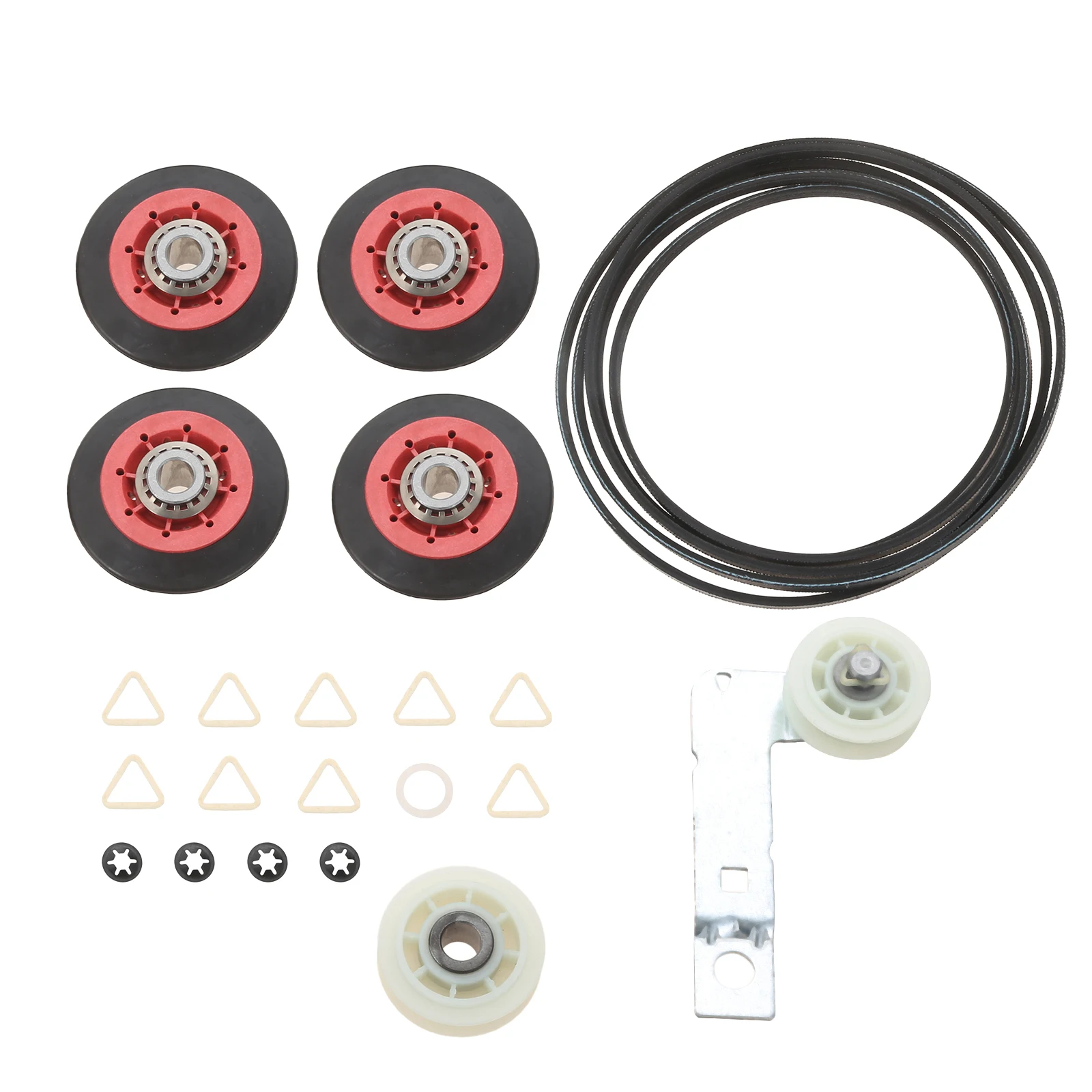 Dryer Repair Kit Replacement 4392067 for Whirlpool with 279640 Idler Pulley 661570 Belt 8536974 W10314173 Drum Rollers