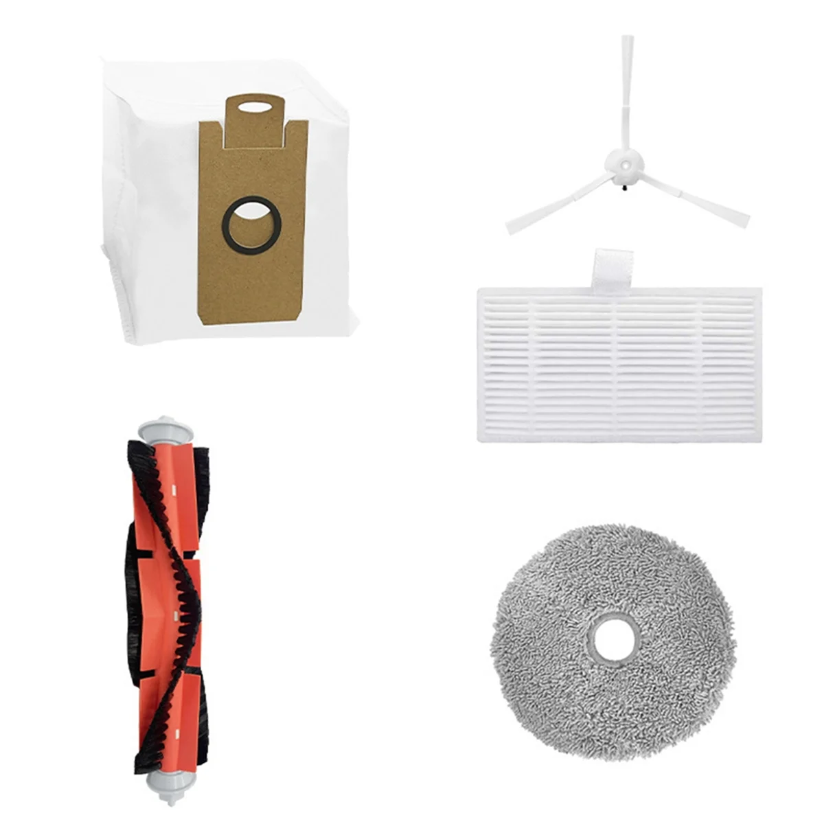 Vacuum Cleaner Parts Compatible for Xiaomi Lydsto W2 Side Brush Hepa Filters Mop Cloths Rag Parts Accessories