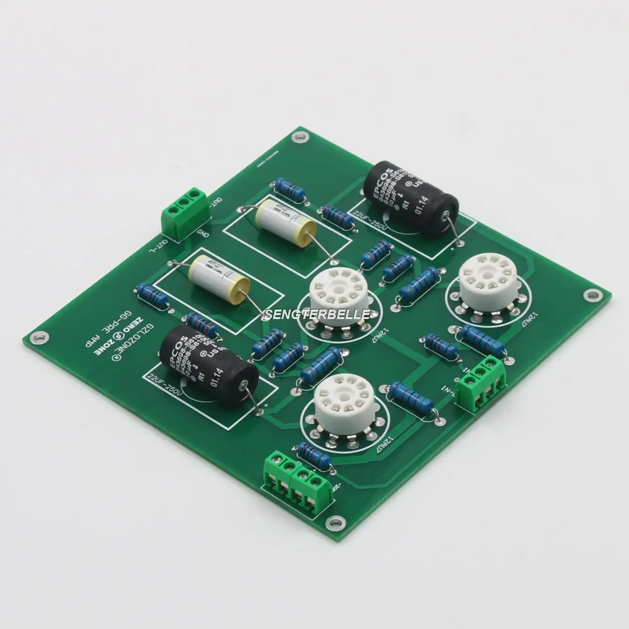 Placa/Kit/Pcb del preamplificador estéreo del buffer del tubo de HiFi 12AU7 consulte el preamplificador GG de la red de tierra